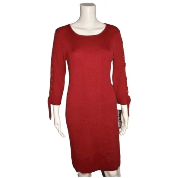 knee length lace cocktail dress Short A-Line Dress By Poly USA Poly S / Blush main image 1